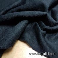Пальтовая альпака (о) черная - итальянские ткани Тессутидея арт. 09-1295