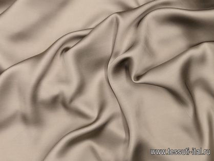 Плательная вискоза (о) светло-коричнево-серая - итальянские ткани Тессутидея арт. 04-1554
