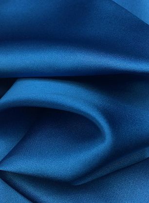 Шелк атлас стрейч (о) ярко-голубой - в интернет-магазине тканей Тессутидея арт. 02-8063