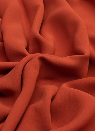 Шелк кади (о) терракотовый - в интернет-магазине тканей Тессутидея арт. 10-0609