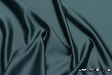 Шелк кади (о) изумрудный - итальянские ткани Тессутидея арт. 10-2956