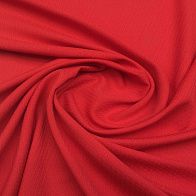 Плательная фактурная (о) красная - итальянские ткани Тессутидея арт. 01-4076