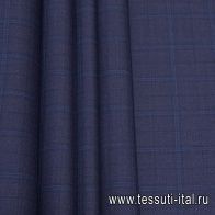 Костюмная (н) сине-голубая клетка в стиле Loro Piana - итальянские ткани Тессутидея арт. 05-4155