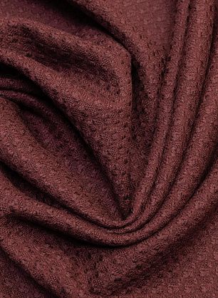 Плательная фактурная (о) коричнево-бордовая - в интернет-магазине тканей Тессутидея арт. 17-0912