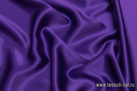Шелк атлас (о) фиолетовый - итальянские ткани Тессутидея арт. 10-2090