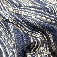 Шанель с люрексом (н) сине-белая - итальянские ткани Тессутидея арт. 03-5598