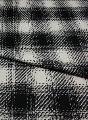 Костюмная (н) серо-черный орнамент ш-150см - в интернет-магазине тканей Тессутидея арт. 05-2123