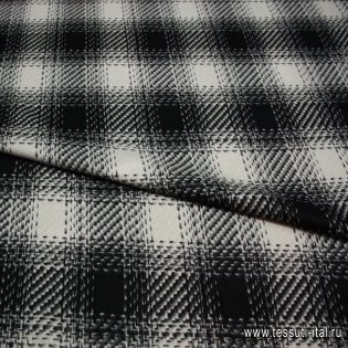 Костюмная (н) серо-черный орнамент ш-150см - итальянские ткани Тессутидея арт. 05-2123