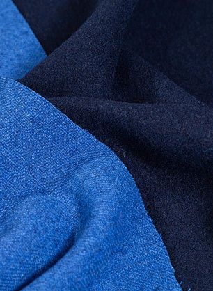 Костюмная дабл (о) синяя/темно-синяя - в интернет-магазине тканей Тессутидея арт. 05-4841