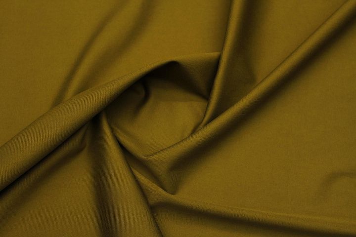 Хлопок диагональ стрейч костюмный (о) горчичный - итальянские ткани Тессутидея арт. 01-7646