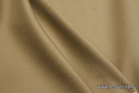 Пальтовая шерсть (о) темно-бежевая - итальянские ткани Тессутидея арт. 09-2154