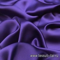 Шелк атлас (о) сине-сиреневый - итальянские ткани Тессутидея арт. 02-7782