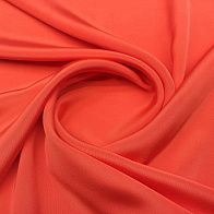 Плательная кади (о) коралловая - итальянские ткани Тессутидея арт. 02-7360