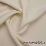Плательная кади вискоза стрейч (о) молочная - итальянские ткани Тессутидея арт. 04-1692
