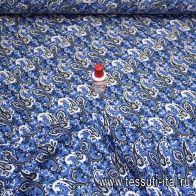 Сорочечная Super fine (н) пейсли на синем Etro - итальянские ткани Тессутидея арт. 01-2519