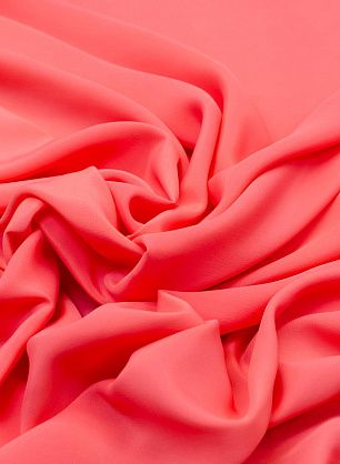 Крепдешин (о) коралловый - в интернет-магазине тканей Тессутидея арт. 03-5774