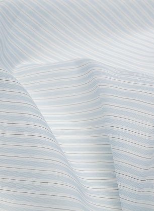 Батист (н) черно-бело-бирюзовая полоска - в интернет-магазине тканей Тессутидея арт. 01-4525