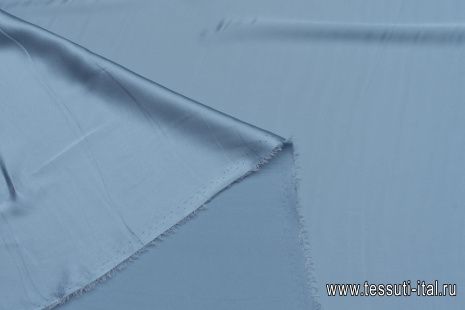 Шелк атлас (о) серо-голубой - итальянские ткани Тессутидея арт. 10-2957