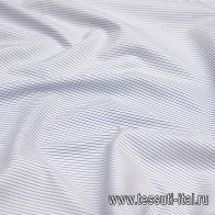 Сорочечная (н) бело-сине-зеленая полоска - итальянские ткани Тессутидея арт. 01-6091