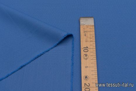 Плательная вискоза стрейч фактурная (о) светло-синяя - итальянские ткани Тессутидея арт. 04-1531
