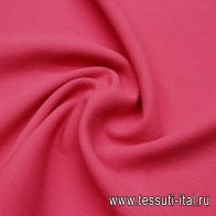Костюмная шерсть креп дабл (о) розовая - итальянские ткани Тессутидея арт. 05-4665