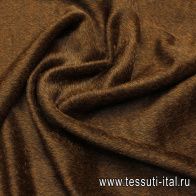 Пальтовая (о) темно-коричневая меланж - итальянские ткани Тессутидея арт. 09-2068