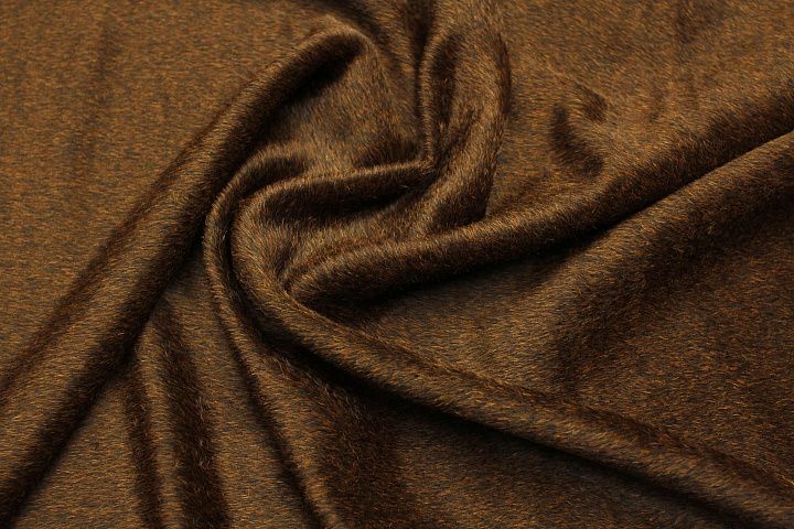 Пальтовая (о) темно-коричневая меланж - итальянские ткани Тессутидея арт. 09-2068