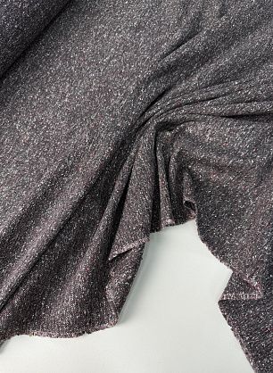 Костюмная твид шелк+шерсть (н) серо-бело-красная - в интернет-магазине тканей Тессутидея арт. 05-5097