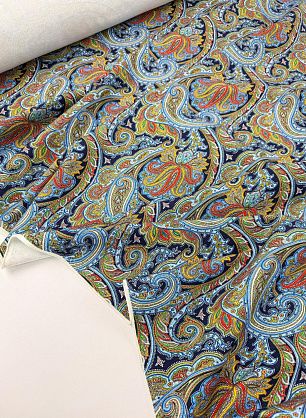 Футер с начесом (н) разноцветные пейсли - в интернет-магазине тканей Тессутидея арт. 12-1220