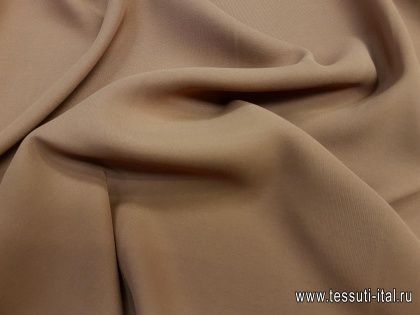 Шелк кади (о) светло-коричневый - итальянские ткани Тессутидея арт. 10-0800
