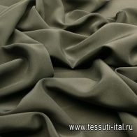 Крепдешин (о) серо-зеленый - итальянские ткани Тессутидея арт. 02-7555