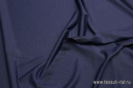 Трикотаж шерсть (о) синий - итальянские ткани Тессутидея арт. 15-1104
