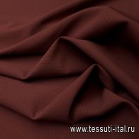 Хлопок фактурный стрейч (о) бордовый  - итальянские ткани Тессутидея арт. 01-4797