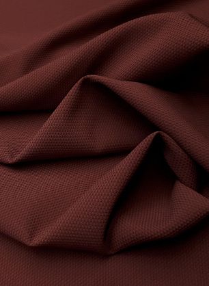 Хлопок фактурный стрейч (о) бордовый  - в интернет-магазине тканей Тессутидея арт. 01-4797
