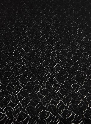 Кружевное полотно (о) черное  - в интернет-магазине тканей Тессутидея арт. 03-6411