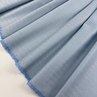 Костюмная кашемир+шелк 240 г/м (н) молочно-голубая елочка - итальянские ткани Тессутидея арт. 05-5217