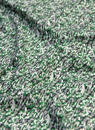 Сорочечная (н) серо-зеленый геометрический принт - в интернет-магазине тканей Тессутидея арт. 01-5859