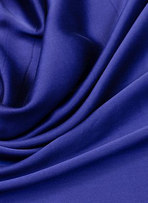 Шелк атлас вареный (о) синий - в интернет-магазине тканей Тессутидея арт. 02-8632