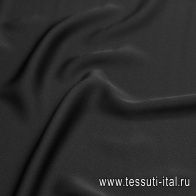 Плательная кади стрейч 240 гр/м (о) черная  - итальянские ткани Тессутидея арт. 03-6850