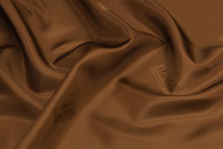 Подкладочная (о) коричневая в стиле Max Mara - итальянские ткани Тессутидея арт. 08-1068