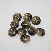 Пуговица на ножке комбинированная d-22mm Roberto Cavalli - итальянские ткани Тессутидея арт. F-2508