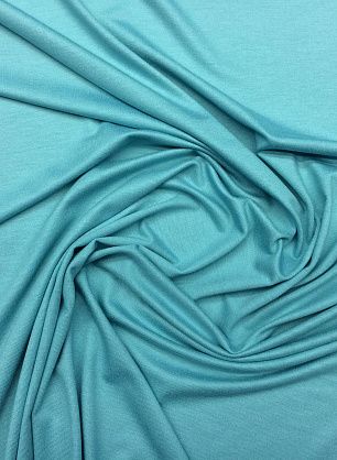 Трикотаж вискоза (о) голубой - в интернет-магазине тканей Тессутидея арт. 14-1482