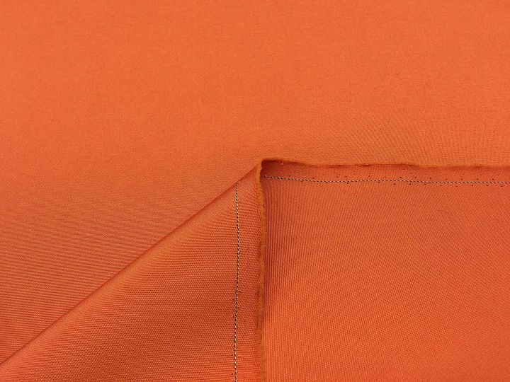 Плательная кади стрейч (о) оранжевая - итальянские ткани Тессутидея арт. 02-7208