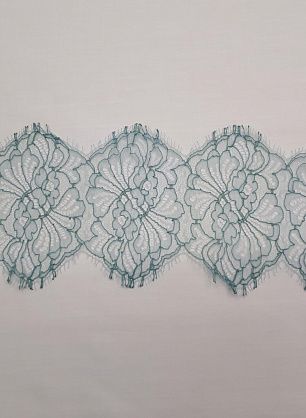 Кружево (о) бирюзовое ш-11см Solstiss - в интернет-магазине тканей Тессутидея арт. 03-5227
