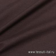 Лен костюмный (о) темно-коричневый - итальянские ткани Тессутидея арт. 16-0750
