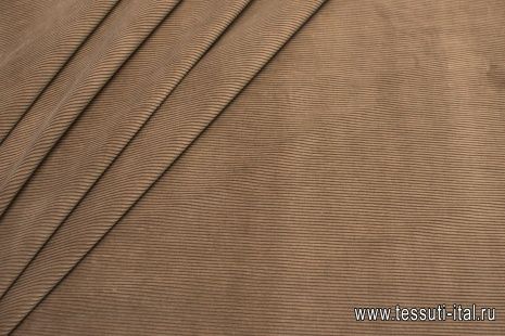 Вельвет (о) темно-бежевый - итальянские ткани Тессутидея арт. 01-5406