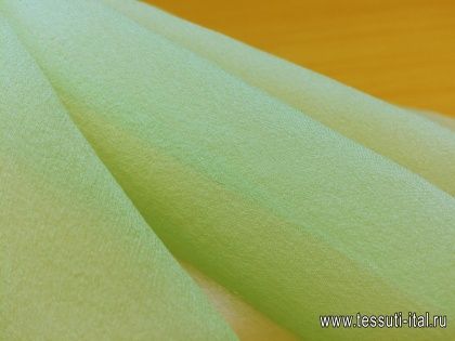 Органза (о) светло-зеленая - итальянские ткани Тессутидея арт. 02-7693