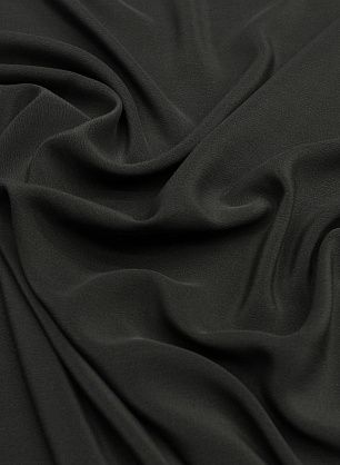 Крепдешин вареный (о) черный - в интернет-магазине тканей Тессутидея арт. 10-3385