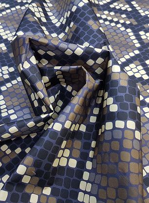 Плащевая (н) серо-коричнево-фиолетовый змеиный принт - в интернет-магазине тканей Тессутидея арт. 11-0365