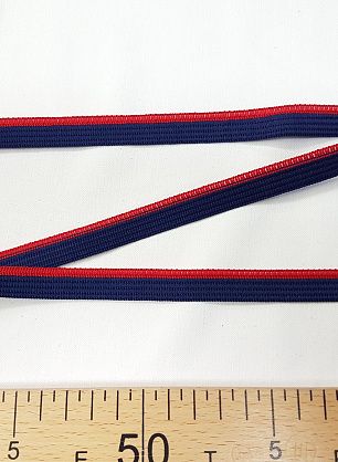 Тесьма (н) сине-красная ш-1,3см - в интернет-магазине тканей Тессутидея арт. F-4964